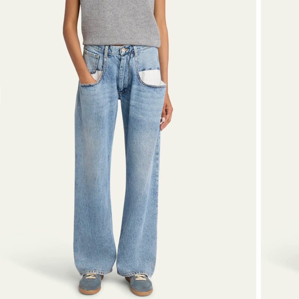 Maison Margiela 5 Pocket Wide Leg Denim Jeans IT40